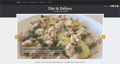Desktop Screenshot of diet-et-delices.com