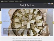 Tablet Screenshot of diet-et-delices.com